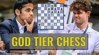 God Tier Chess | Arjun Erigaisi vs  Magnus Carlsen | Tata Steel India Rapid 2024