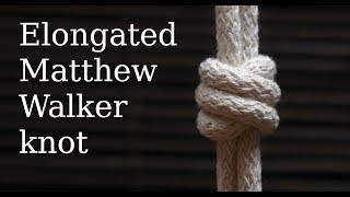 Elongated Matthew Walker knot