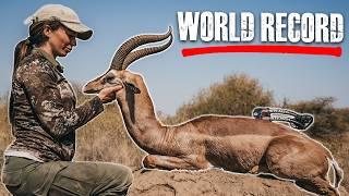 Sarah Bowhunts the WORLD RECORD Gerenuk! Crazy Looking African Animal