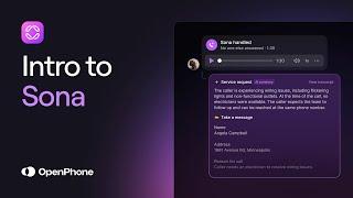 Intro to Sona, OpenPhone's new AI agent