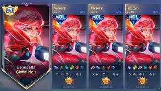 MCL FINAL!! BENEDETTA ENTER SOLO MCL IN LEGENDS RANK  GAME 3 | MOBILE LEGENDS