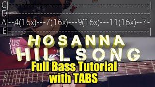 Hillsong - Hosanna (Tutorial on Bass Guitar)