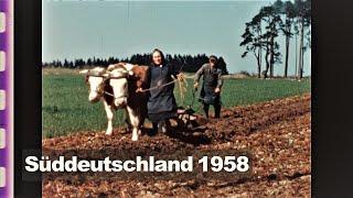 Süddeutschland 1958 - Neukirchen - Sachsen/Ansbach  - Ein Dorf in Unterfranken  - US Army base