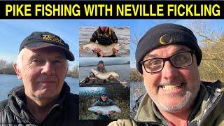 Pike Fishing with Neville Fickling | Record Pike plus a few other 40s from Chew Valley 2024