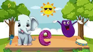 Letter E | Learn ABCs | Phonics for Kids | Nursery Rhymes | Kids Songs | Alphabet Song | ABC Phonics