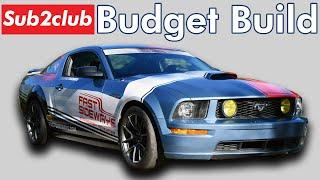 How to build a budget sub2club track car. 2007 Mustang GT build interview