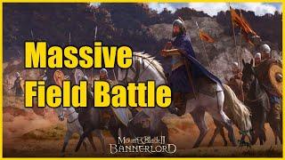 Mount & Blade II: Bannerlord - Massive Campaign Field Battle 784 vs 1247 (Aserai vs Vlandia)