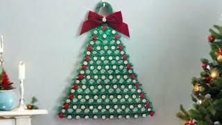  Quick & Easy Crochet Christmas Tree Wall Hanger Tutorial 