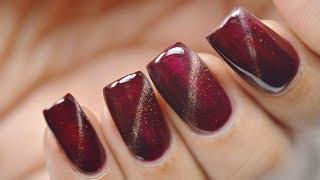 How to use magnetic gel nail polish |  BORN PRETTY  Holographic Chameleon Magnetic Cat Eye Gel