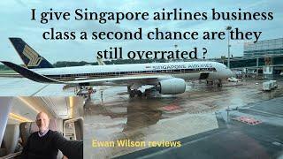 I give Singapore Airlines business class a second chance are they still overrated?  #travel