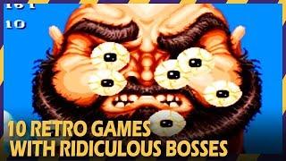 10 RETRO games with RIDICULOUS BOSSES | HARDEST GAME BOSSES #5