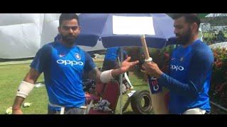 Rohit Sharma & Virat Kohli teaches how to put grip on bat