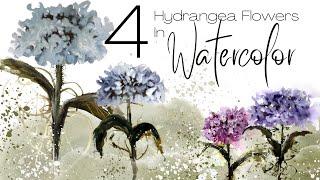 Hydrangeas In Watercolor