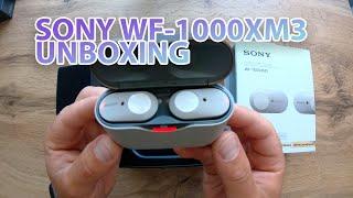 SONY WF-1000 XM3 Digital noise canceling headphones Unboxing