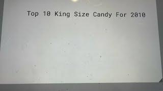 Top 10 King Size Candy For 2010