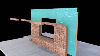 Flashing Installation video for brick veneer wall