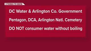 DC Water issues boil water advisory