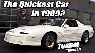 The Fastest Car in 1989? - Pontiac Trans Am GTA Turbo Pace Car - For Sale at Fast Lane Classic Cars!