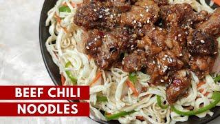 Sweet Chili Beef Noodles - An Easy, Delicious Recipe! @mamagician