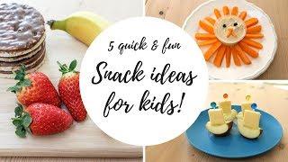 5 KIDS SNACK IDEAS // SNACKS FOR CHILDREN // BLOSSOM & BE