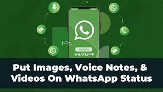 How to put Images, Sound and Videos on your WhatsApp Status - WhatsApp Tutorial for Businesses