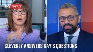 Tory leadership candidate James Cleverly quizzed by Kay Burley | Conservative leadership contest