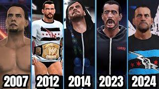 Evolution of CM Punk Entrance 2007 -2024 - WWE - AEW Games