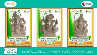 Eco Ganesha @2023 Rotary Club of Greater Hyderabad  Contact +919848113683 +919951413683