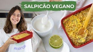 SALPICÃO DE FRANGO VEGANO + maionese caseira IDÊNTICA à tradicional | ESPECIAL DE NATAL #1