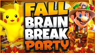  Fall Brain Break Party!  Freeze Dance  Just Dance  Brain Breaks for Kids  Danny Go Noodle