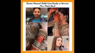 Munza Masood Malik getting ready to become Mrs. Haris Rauf #harisrauf#shorts#youtubeshorts