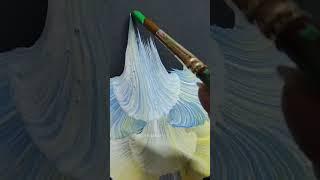 Mesmerizing Art  One Stroke Painting ️#shorts#youtubeshorts  #onestroke #flowerpainting #viral