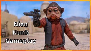 Nien Nunb Gameplay Star Wars Battlefront 2