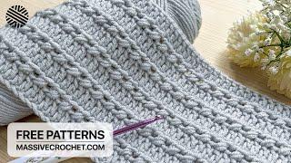 SUPER EASY & FAST Crochet Pattern for Beginners! ️  AMAZING Crochet Stitch for Baby Blanket & Bag