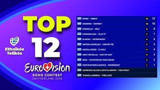  Ethnikós Telikós 2025 | Voting Simulation | Your Top 12 (Eurovison Greece)