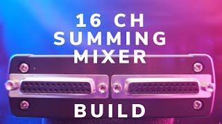 Summing Mixer Box 16 CH Aluminium Enclosure Studio Grade Prototype First Build & Presentation