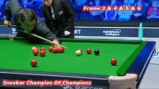 Snooker Champion Of Champions Ronnie O’Sullivan VS Shaun Murphy ( Frame 3 & 4 & 5 & 6 )