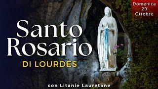 Il Santo Rosario di Lourdes di oggi Domenica 20 Ottobre 2024, Misteri Gloriosi