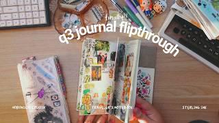 journal flip through  how i used my journals in Q3 | Hobonichi, Traveler's Notebook, Sterling Ink