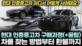 현대 중고차 구매과정 및 제네시스 현대자동차 인증중고차 구매요령ㅣ차량 선택부터 결제, 환불하는 방법과 유의사항까지(+자동차 보험 비교하는 방법)