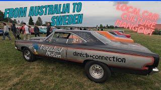 Travel from Australia to Sweden, local car culture hangout