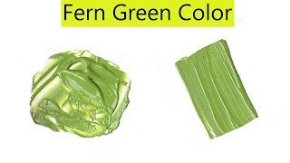 Fern Green Color - What Color Make Fern Green - Color Mixing Video