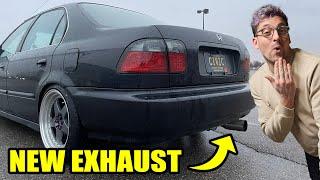 My Civic Sedan Gets a Custom 2.5 Inch Exhaust