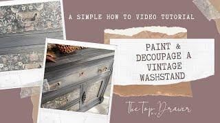 Vintage Washstand Makeover - A Dixie Belle Paint Tutorial