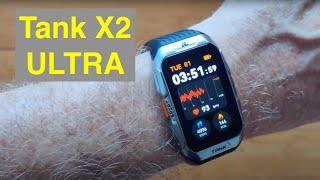 KOSPET TANK X2 ULTRA Smartwatch Bracelet same as X2 with GPS, Compass, Altimeter: Unbox & 1st Look