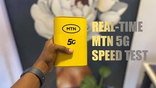 MTN 5G Real-time speed test review in Lekki, Ikoyi, Oniru, and Victoria Island, Lagos.