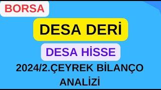 #desa deri hisse bilanço