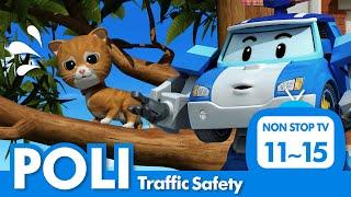 Traffic Safety Full Episodes│11~15 Episodes│POLI's Safety Series│Safety Episodes│Robocar POLI TV