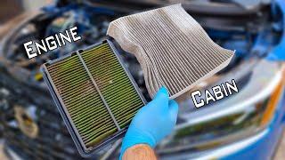 Nissan kicks filters Replacement/How to replace cabin air filter/How to replace engine air filter