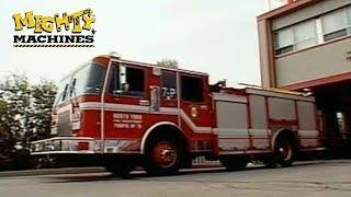  Mighty Machines Full Episodes  At the Fire Hall  Fireman Cartoons